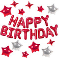 CANREVEL Happy Birthday Banner Decorations + 12Pcs Star Balloons, by CANREVEL