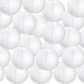 Treela 30 Pack White Chinese Japanese Paper Lanterns Decorative Hanging Round by Treela
