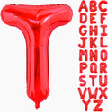 Red Letter T Balloons, T Balloon 40 Inch T Balloons Letter by BBPOOL