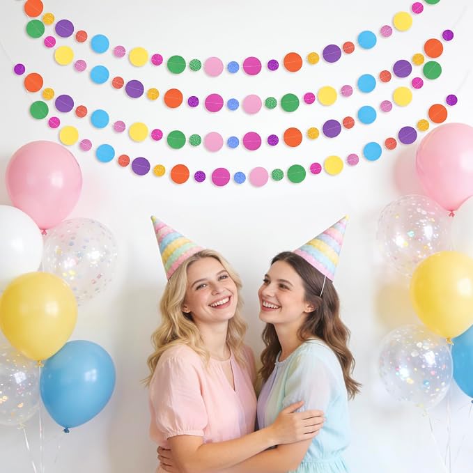 Alynta Colorful Garland Banner 52FT Birthday Party Decorations 4 Packs | - Image 6