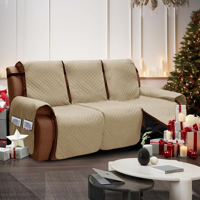 XINEAGE Water Resistant Recliner Cover, 3 Seat Sofa Covers - Image 6