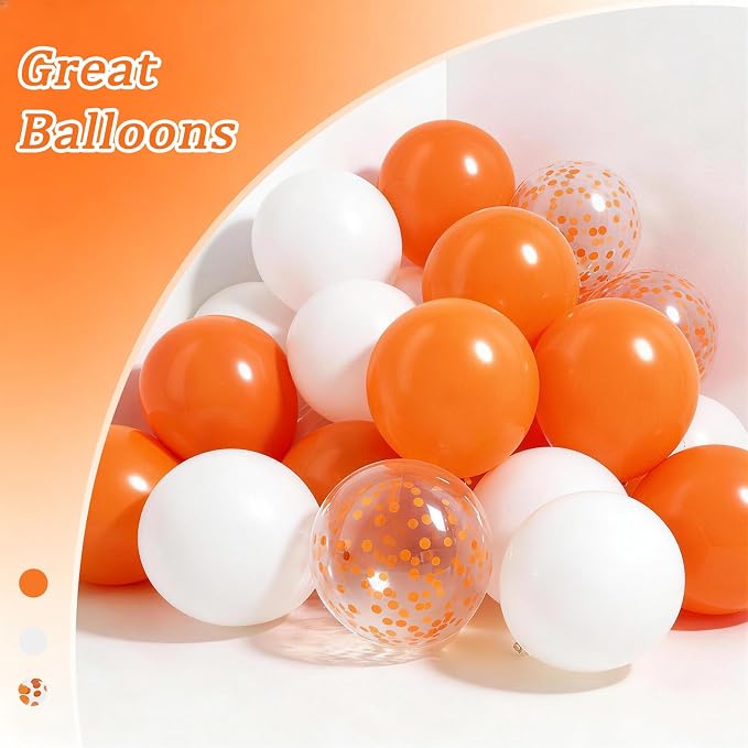 131pcs Orange Balloon Arch Kit - Image 4