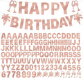 129Pcs Glitter Customizable Banner Kit DIY Custom Letter Banners DIY Happy by MFLUEEWR