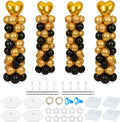 Balloon Columns Stand Set of 4, 7FT Adjustable Pillar Kit | Easy Setup by Sileasncei