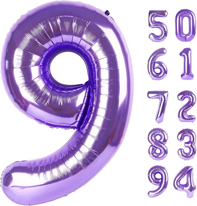 Purple 9 Balloon by IWERP