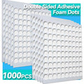 Tikfoam 1000Pcs Double Sided Adhesive Foam Dots, 2mm and 1mm Thick Tape by Tikfoam