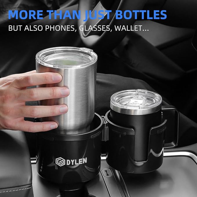 DYLEN Car Cup Holder Expander, 2 in 1 Cup Holder Adpater Extenter - Image 8