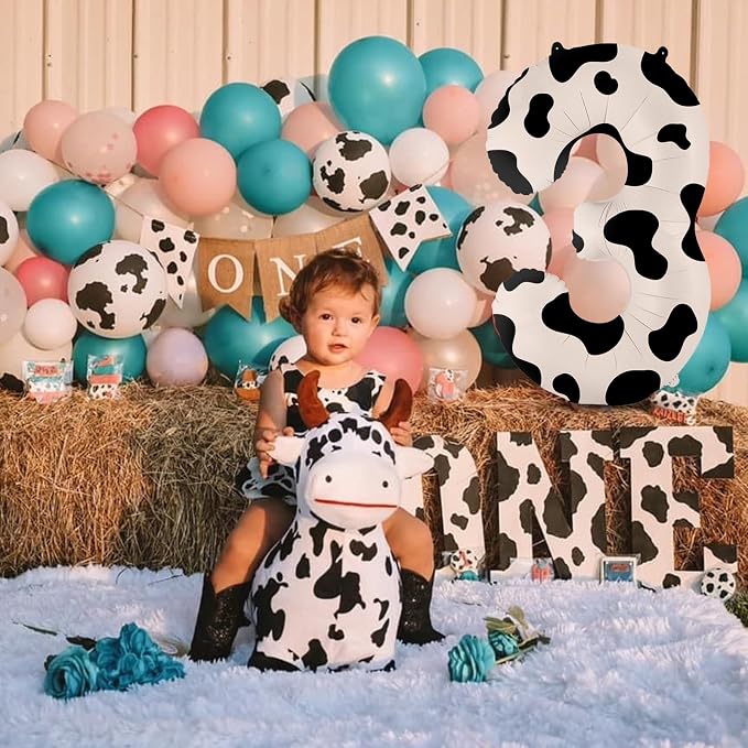 40 Inch Cow Print Balloon, Number 3 balloons Cow Balloons - Image 6