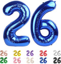 26 Balloon Numbers 40Inch for 26 Year Old Birthday Decorations, Dark Blue | by Mluchee