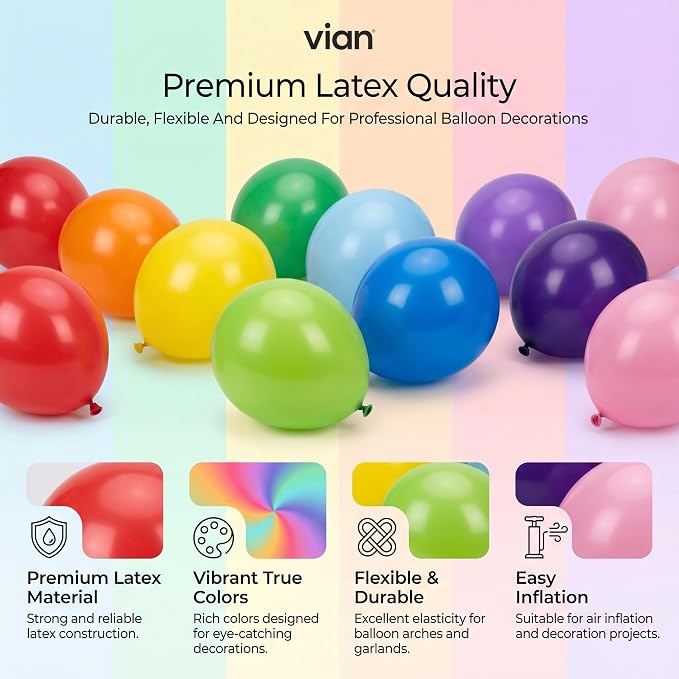 Balloons 100 Pack 12 Inch – Latex Party Balloons - Image 5
