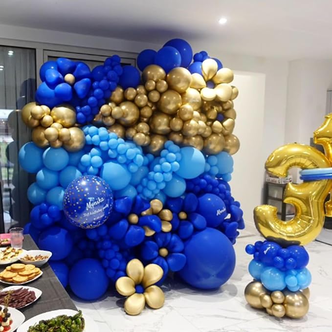Awenztech Royal Blue Balloons 12 inch, Royal Blue Latex Balloons 50pcs Party - Image 6