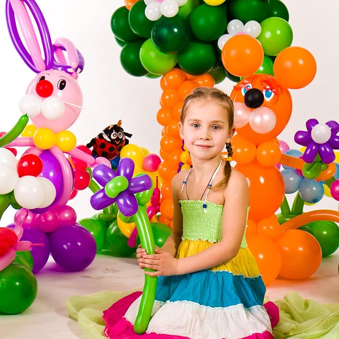 RUBFAC 100pcs 260 Balloons, for Animals modeling, Skinny Latex Twisting - Image 5