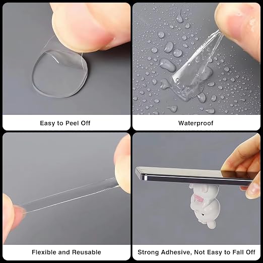 210 Pcs Double Sided Tape Museum Gel Sticky Tack, Removable Non-Marking - Image 2