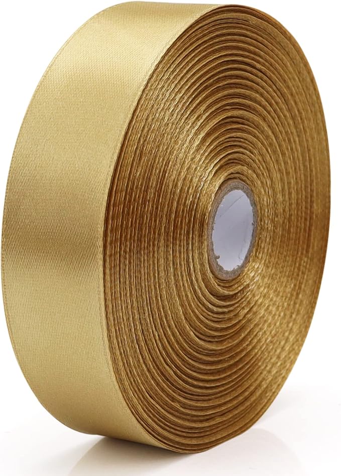 Nsilu 1 inch Champagne Gold Ribbon - Image 3