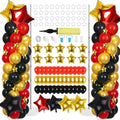 2 Sets Black Gold and Red Balloons Decorations Adjustable Balloon Column Stand by Unknown