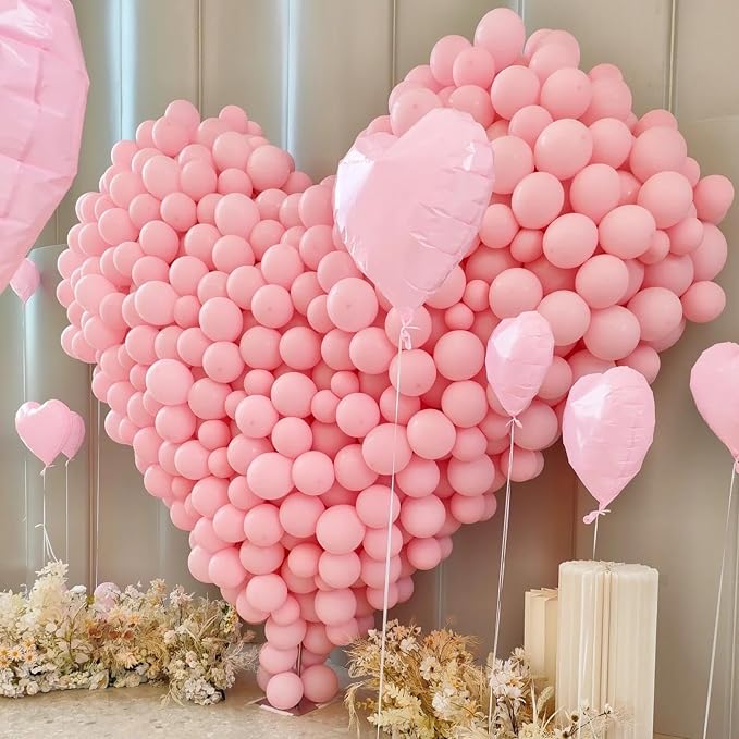412pcs Light Pink Balloon Arch Kit 18 12 10 5 Inch Different Sizes baby pink - Image 5