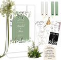 Wedding Sign Holder, Adjustable Welcome to Our Wedding Sign Stand W/Design by Furosa