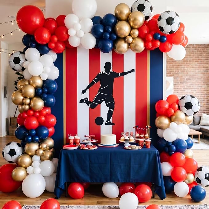 RUBFAC Red Balloons, 2026 International Football Game Decor, Graduation - Image 4