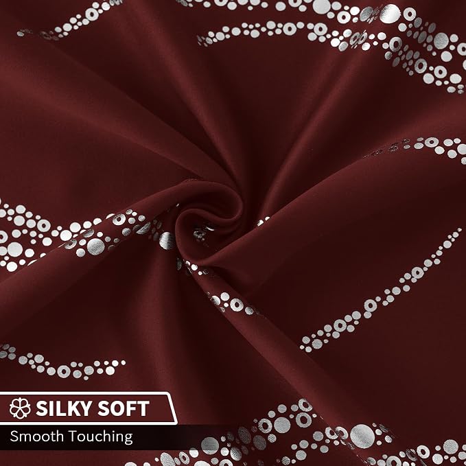 Yakamok Burgundy Blackout Curtains - Image 5