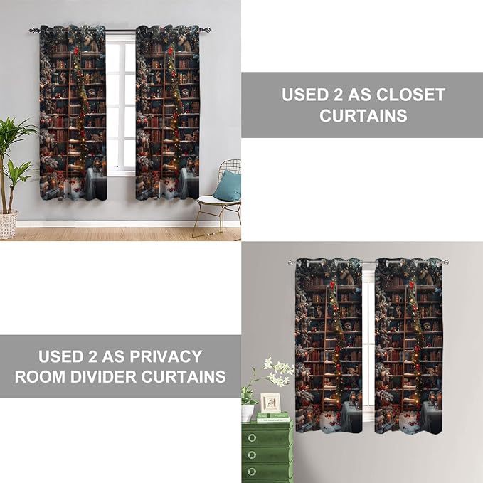 Christmas Bookshelf Door Curtain - Image 5
