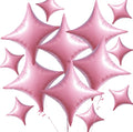 TONIFUL 30 Pcs Four Pointed Star Balloon 26In&10In Light Pink Foil Balloon | by TONIFUL