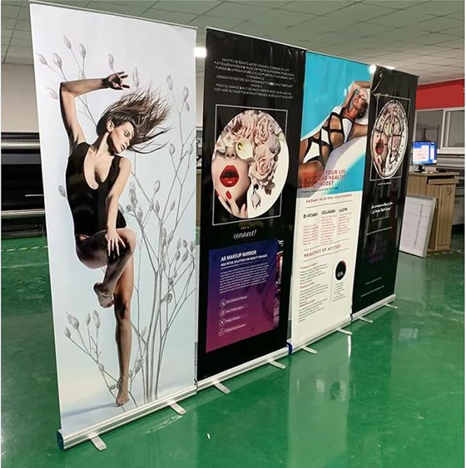 AOK Aluminum Retractable Banner 31x78 inch, Full Color, Conference Display - Image 5