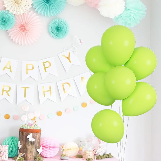 164Pcs Lime Green Balloons Garland Arch Kit Different Sizes | 18 12 10 5 inch - Image 5