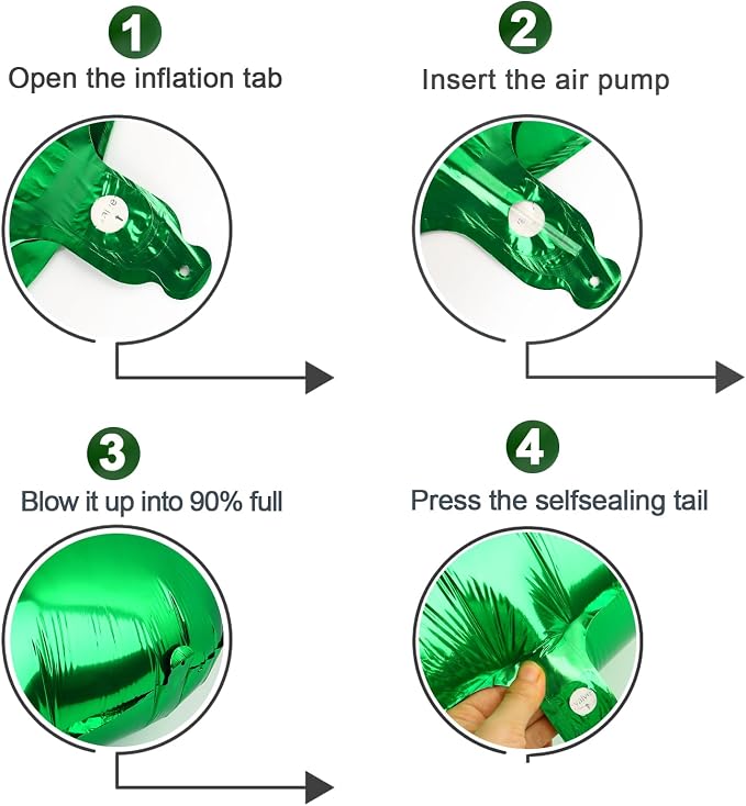 Green Number 40 Balloon 40 Inch - Image 6