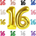 Gold Number 16 Balloon 40 Inch by IWERP