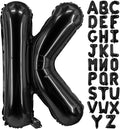 Lovoir 40 Inch Large Black Letter K Balloons Big Size Jumbo Mylar Foil Helium by Lovoir