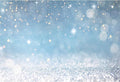 10x8ft Blue Bokeh (Not Glitter) Backdrops Birthday Party Abstract Golden Sparkling Spots Photography Background Baby Shower Wedding Prom Graduation Party Bokeh Decor Banner Photoshoot Props