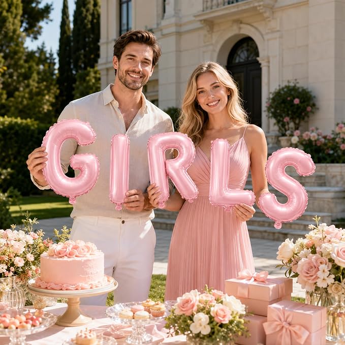 52 Pcs Pink Letter Balloons 16 Inch Mylar Foil Alphabet Letters 2 Sets A- Z - Image 7