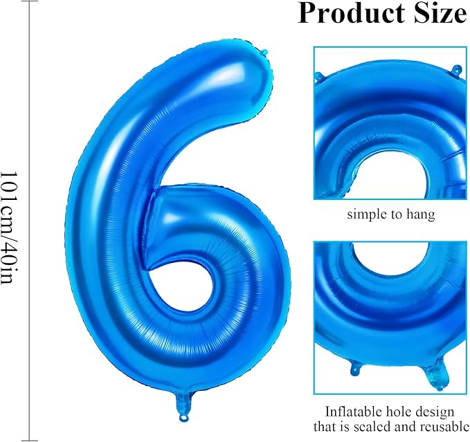 Number 60 Balloons for 60th Birthday Party Decorations, 0-100 Large No.60 - Image 2