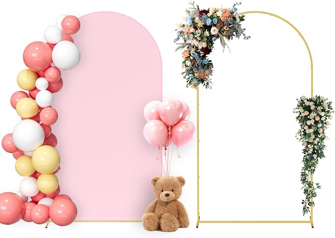 Neatsure Arch Backdrop Stand and Cover Set, 7.2FT Metal Photo Balloon Arch by Neatsure