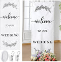 Yousoontic Welcome to Our Wedding Linen Rustic Wedding Welcome Banner Plain by Yousoontic
