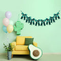 1 String of 8PCS Dark Green Bow Garland Banner Decoration, Pre-Strung Satin by Unknown