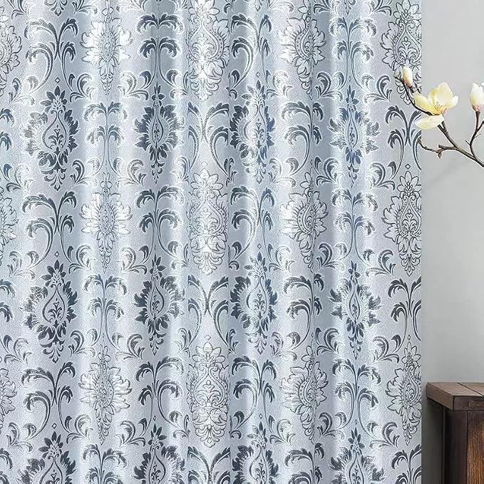 GOHD Samba Star Jacquard Window Curtain 2PC Panels.W54 xL90.Navy Blue - Image 5