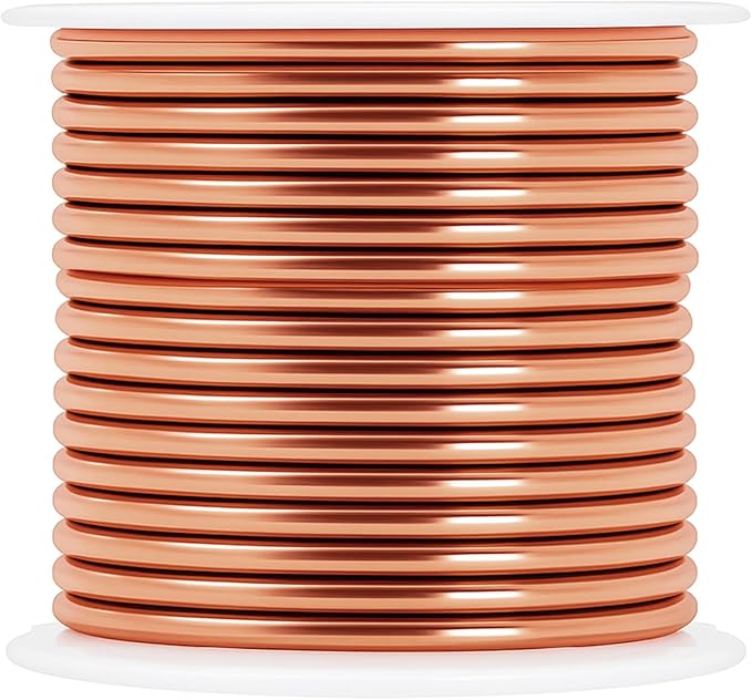 Mandala Crafts 10 Gauge Anodized Aluminum Craft Wire for Jewelry Making - 120 FT Colored Flexible Rose Gold Combo Wire - Bendable for Bonsai Armature Crafting Sculpting