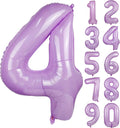 40" Macaron Purple Number 4 Balloons Helium Foil Mylar Balloon Digit 4 | by Exquisitehighqualitypartydecorationstomeetyoureveryneed%EF%BC%81