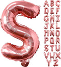Lovoir 40 Inch Large Rose Gold Letter S Balloons Big Size Jumbo Mylar Foil by Lovoir