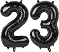 Numbers 20 Balloon 40Inch Black Balloons by Argthjy