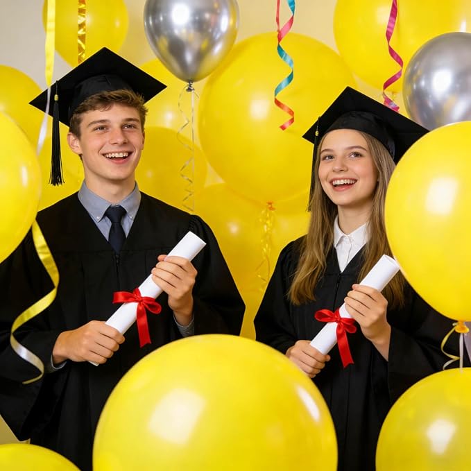 32Pcs Yellow Big Balloons 18 Inch, Round Large Latex Party Balloons - Image 7