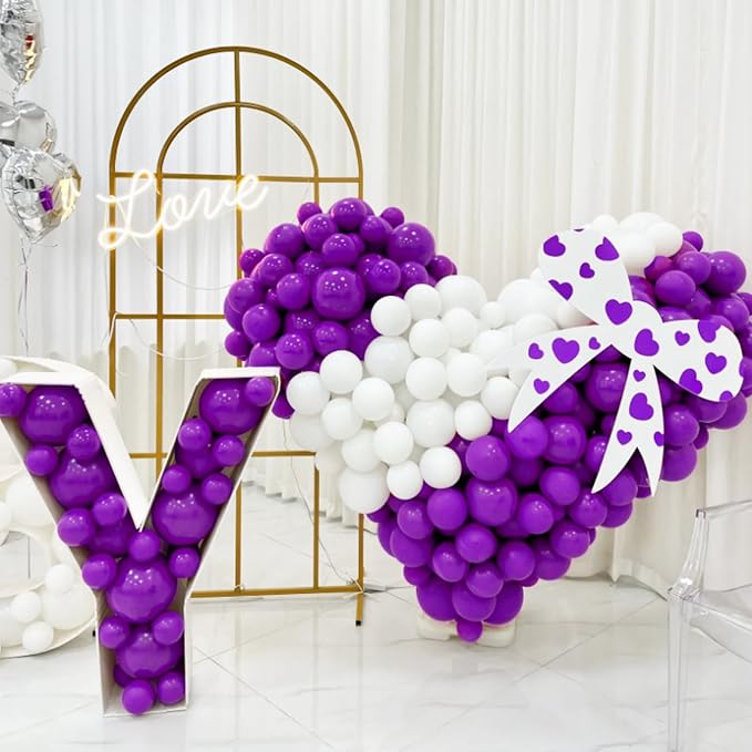 Purple Balloons 100 Pack 12 inch Thicken Latex Matte Purple Balloons - Image 5