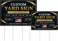 Custom Signs Outdoor by BCB Print 24x18, Personalized Signs, Printed in USA | by BCB