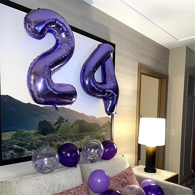 40 Inch 2nd 20th Birthday Number Balloon, Self Inflating Number Balloon - Image 6