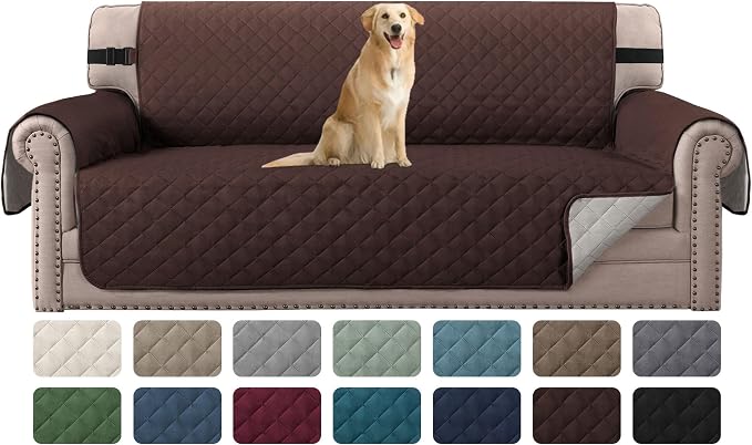 H.VERSAILTEX Sofa Slipcover Reversible Sofa Cover Seat Width Up to 66" Water by HVERSAILTEX