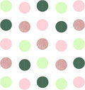 5PCS Sage Green Paper Garland, 72ft Sage Green Pink Polka Dots Circle Ceiling by UNIIDECO