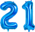 Number 21 Balloons for 21st Birthday Party Decorations, 0-100 Large No.21 by Joycard