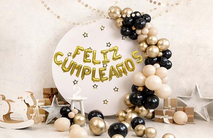 Letter Balloons Feliz Cumpleanos Gold Balloon Happy Birthday Balloons Birthday - Image 5