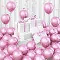 Jobkoo 60Pcs Metallic Pink Balloons 5Inch Shiny Chrome Light Pink Balloon Light by Jobkoo